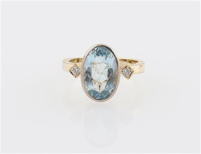 Brillant Aquamarin Ring - Jewellery