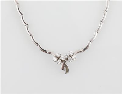 Brillantcollier zus. ca.0,85 ct - Klenoty