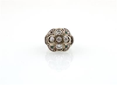 Diamant Smaragd Ring - Jewellery