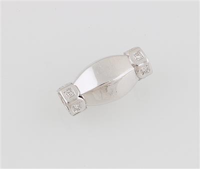 Achtkantdiamant Steckschließe zus. ca. 0,10 ct - Gioielli