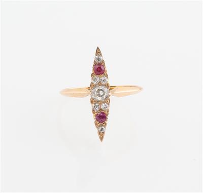 Altschliffdiamant Ring zus. ca. 0,30 ct - Gioielli