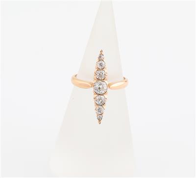 Altschliffdiamant Ring zus. ca. 0,85 ct - Schmuck