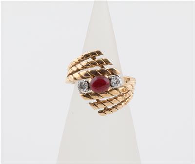 Brillant Rubin Ring - Gioielli