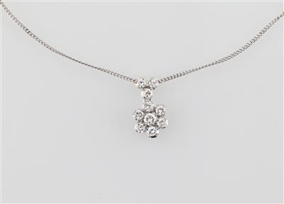 Brillantcollier zus. ca.0,50 ct - Schmuck