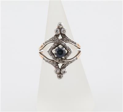 Diamant Saphir Ring - Gioielli