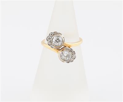 Altschliffdiamant Ring zus. ca. 0,95 ct - Jewellery