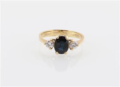 Brillant Saphir Ring - Klenoty