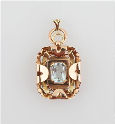 Aquamarin Anhänger ca. 8,50 ct - Schmuck