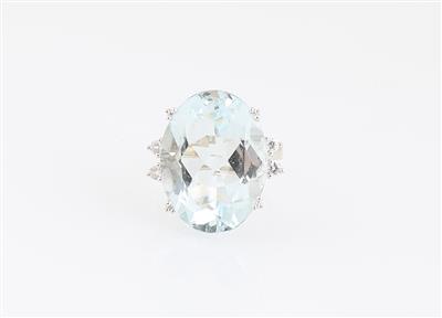 Brillant Aquamarin Ring - Jewellery