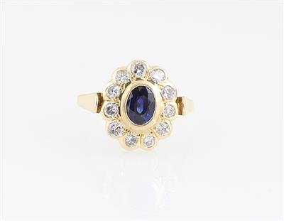 Brillant Saphir Ring - Schmuck