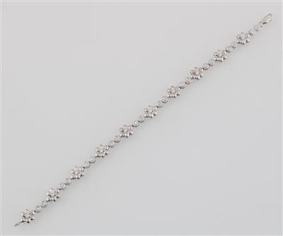 Brillant Blüten Armband zus. ca. 0,50 ct - Gioielli