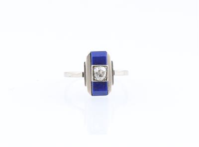 Diamant Lapislazuli Ring - Klenoty