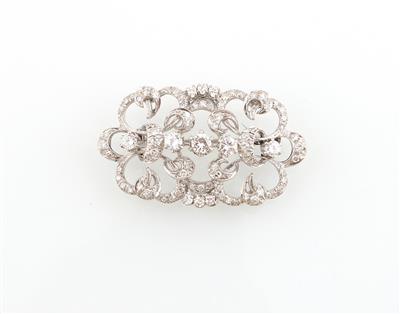 Diamantbrosche zus. ca. 1,20 ct - Schmuck