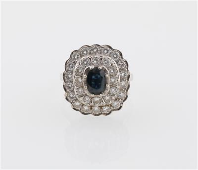 Brillant Saphir Ring - Klenoty