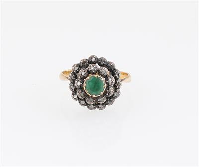 Diamant Smaragd Ring - Jewellery