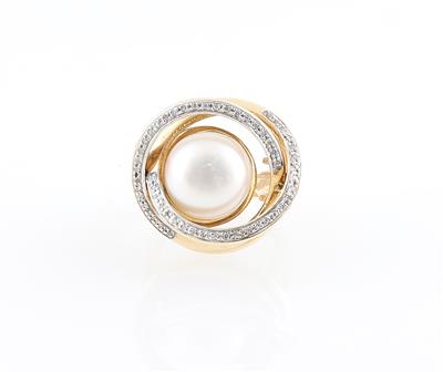 Diamant Kulturperlen Ring - Jewellery