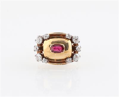 Diamant Rubinring - Gioielli