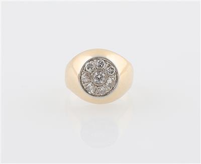 Altschliffdiamant Ring zus. ca. 0,55 ct - Klenoty