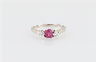 Brillant Rubin Ring - Klenoty