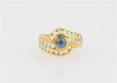 Brillant Saphir Ring - Schmuck