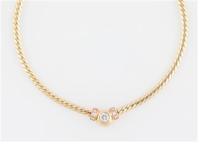 Brillantcollier zus. ca.0,65 ct - Klenoty