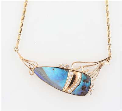 Brillant Opalcollier - Klenoty