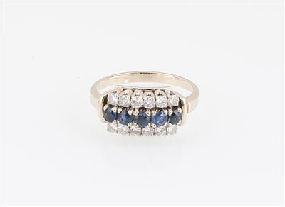 Brillant Saphir Ring - Schmuck