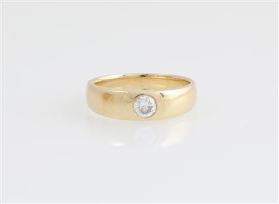 Brillant Solitär Ring zus. ca. 0,45 ct - Jewellery