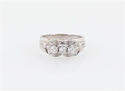 Altschliffdiamant Ring zus. ca. 0,70 ct - Klenoty