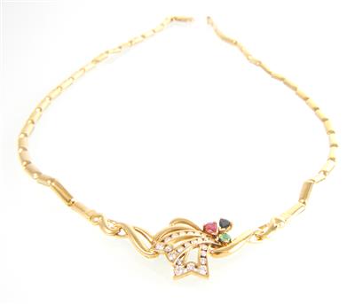 Brillantcollier zus. ca. 0,60 ct - Klenoty