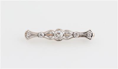 Diamantbrosche zus. ca. 1 ct - Schmuck