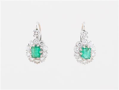 Brillant Smaragd Ohrgehänge - Šperky