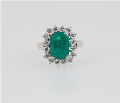 Brillant Smaragd Ring - Šperky