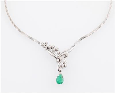 Diamant Smaragdcollier - Gioielli