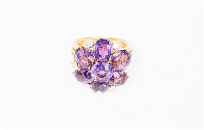 Brillant Amethyst Ring - Klenoty