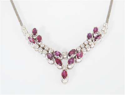 Brillantcollier zus. ca. 1,00 ct - Gioielli