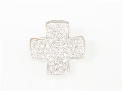 Brillantkreuz zus. ca. 1,30 ct - Klenoty