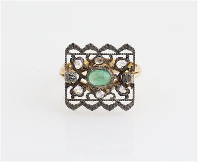 Diamant Smaragd Ring - Jewellery