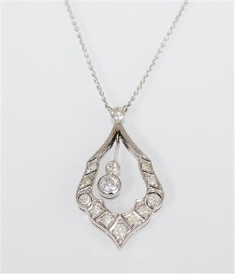 Diamantcollier zus. ca. 0,25 ct - Jewellery