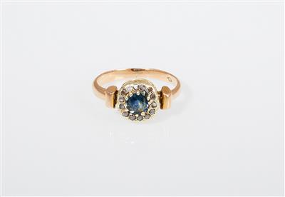 Saphir Diamantring - Jewellery