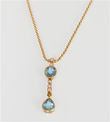 Brillant Aquamarincollier - Klenoty