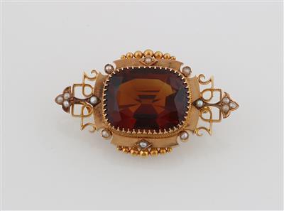 Citrinbrosche - Jewellery