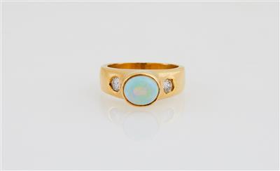 Opal Brillantring - Schmuck