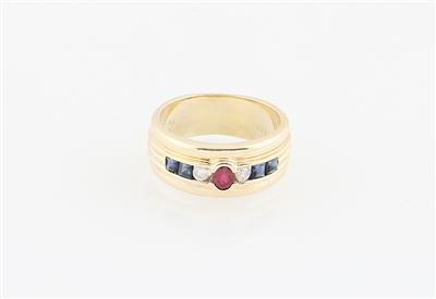 Brillant Farbstein Ring - Schmuck