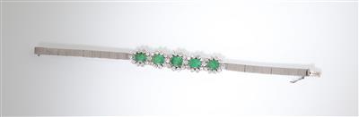 Brillant Smaragd Armband - Klenoty