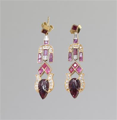 Diamant Rubin Ohrgehänge - Jewellery
