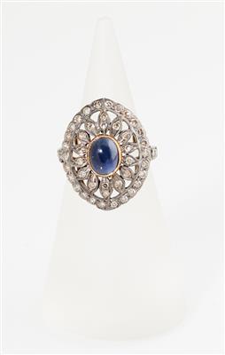 Diamant Saphir Ring ca. 2 ct - Schmuck