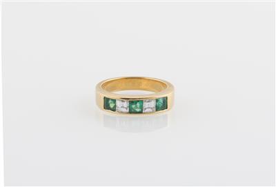 Diamant Smapragdring - Schmuck