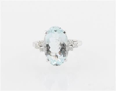 Aquamarinring ca. 5,70 ct - Gioielli