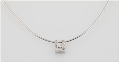 Brillantanhänger zus. ca. 0,25 ct - Schmuck